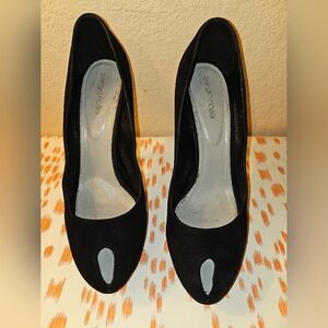 Sergio Rossi platform peep toe pumps